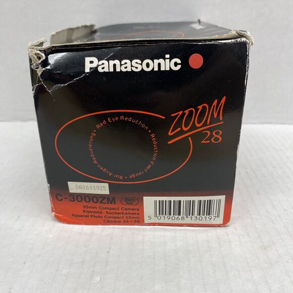 Panasonic C-3000ZM Zoom 28 Camera 35 mm Compact Camera Vintage - Not Tested - Picture 16 of 16